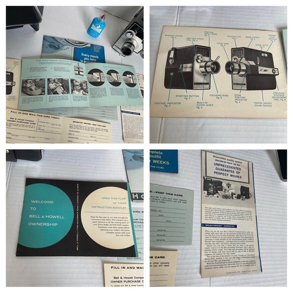 Bell & Howell Zoom Reflex 8mm Autoload Camera Model 315 Brochures Cartridges - Picture 7 of 15